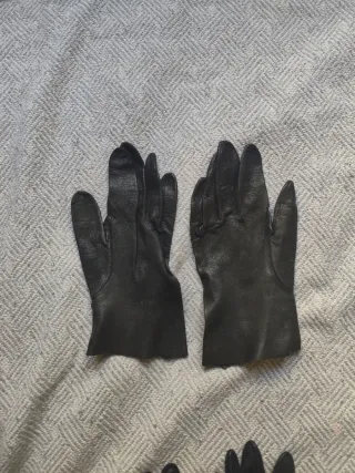 Lote Guantes de cuero Vintage Talla S
