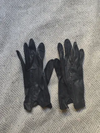 Lote Guantes de cuero Vintage Talla S
