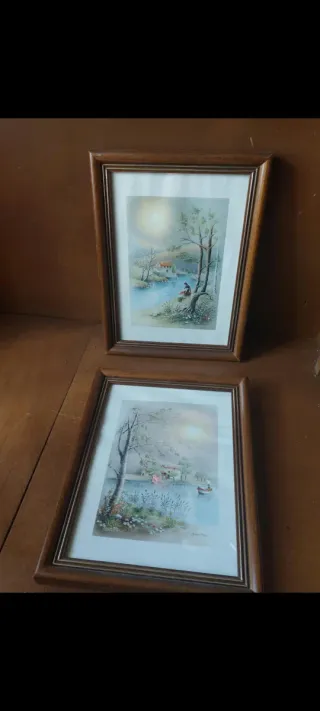 2 quadri in legno di buona qualità 6€ per 2