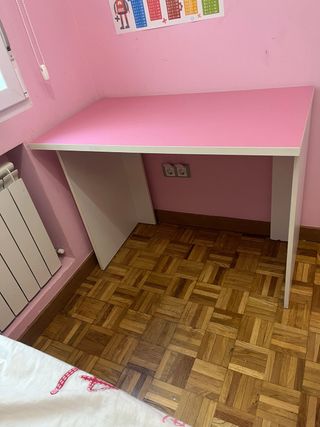Escritorio infantil rosa y blanco REGALO CAJONERA
