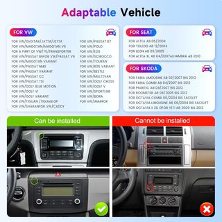 Radio Carplay 2GB+64GB VOLKSWAGEN / SEAT / SKODA