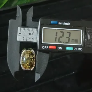 Anillo de Ámbar Natural para Hombre