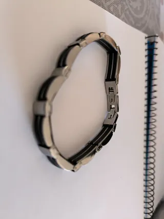 Pulsera Lotus Acero Inoxidable y Caucho