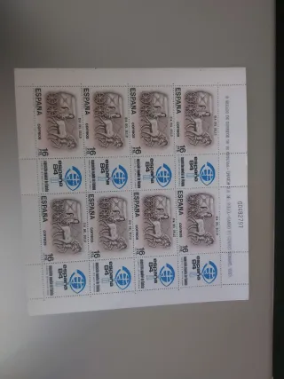 Hoja Sellos Día del Sello 1983