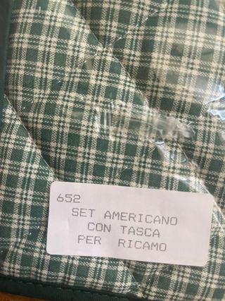 Set tovaglietta americana punto croce