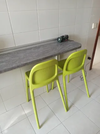 3 Sillas alta evolutiva Ikea verde