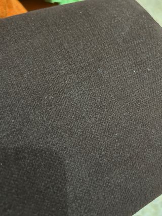 Sofá 2 plazas tela marrón y naranja