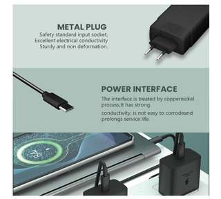 Set 2x Caricatore USB-C 45W Ricarica Rapida