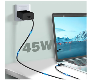 Set 2x Caricatore USB-C 45W Ricarica Rapida