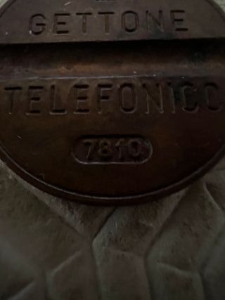 Gettoni telefonici vintage in bronzo