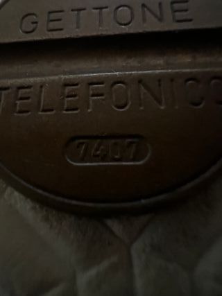 Gettoni telefonici vintage in bronzo