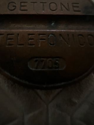 Gettoni telefonici vintage in bronzo