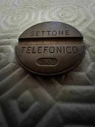 Gettoni telefonici vintage in bronzo