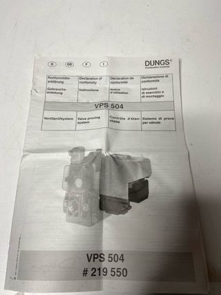 : Comprobacion de valvulas dungs vps 504s02