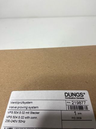 : Comprobacion de valvulas dungs vps 504s02
