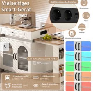 Mesa (cocina) comedor extensible con ruedas.