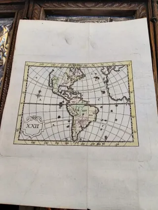 Mapa Antiguo América Siglo XVIII 1786