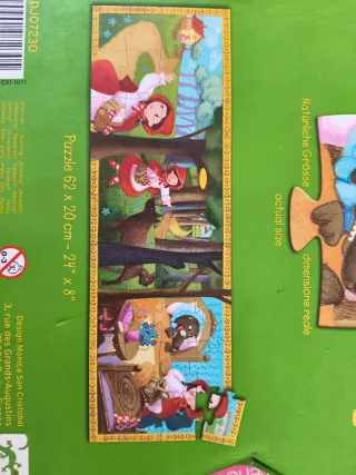 Puzzles de la marca Djeco. A 9 € cada uno. Tengo 3