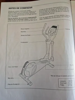 Bicicleta Elíptica Norditrack E 4.0