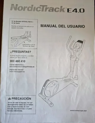 Bicicleta Elíptica Norditrack E 4.0