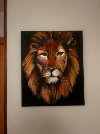 Cuadro de León en Acrílico