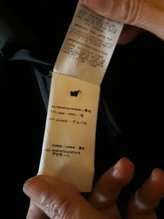 Abrigo Adolfo Domínguez Negro Hombre