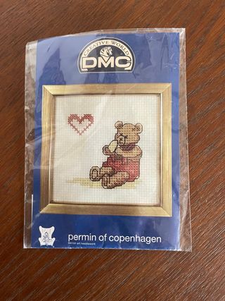 Kit Punto Croce DMC Orsetto Cuore