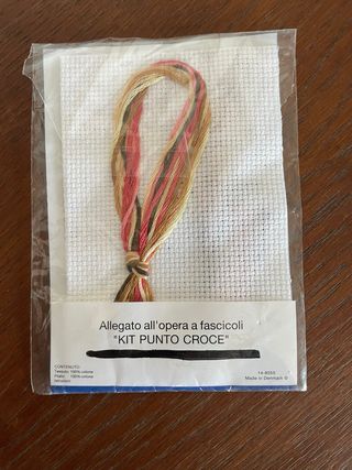 Kit Punto Croce DMC Orsetto Cuore