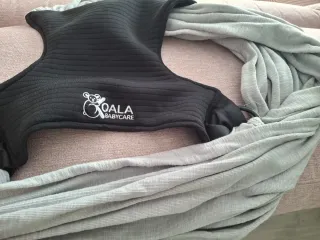 Fular Portabebés Koala Babycare Gris y manta