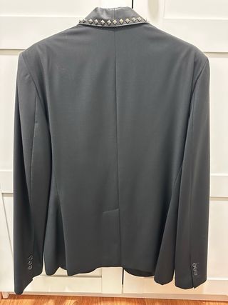 Americana Philipp Plein Negra Tachuelas