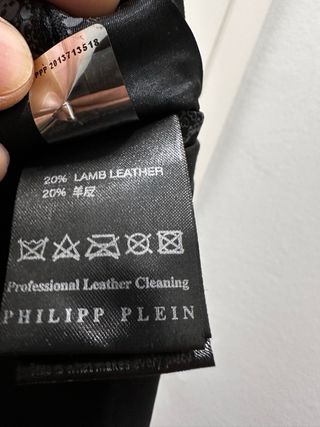 Americana Philipp Plein Negra Tachuelas