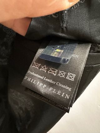 Americana Philipp Plein Negra Tachuelas