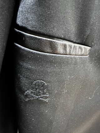 Americana Philipp Plein Negra Tachuelas