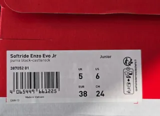 Zapatillas Puma Softride Enzo Evo Jr Negras