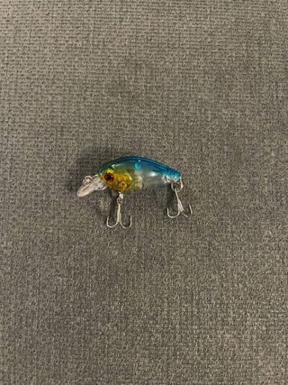 Amostra De Pesca Crankbait XS Azul & Transparente