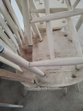 Sillas de roble macizas antiguas americanas