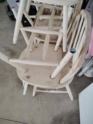 Sillas de roble macizas antiguas americanas