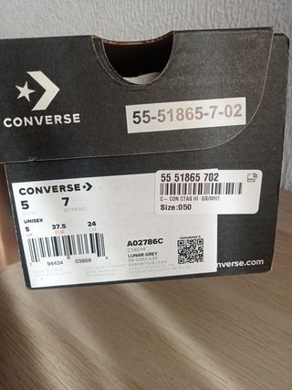 Zapatillas Converse grises