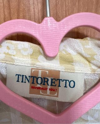 Tintoretto Camisa Gingham Floral Manga Corta