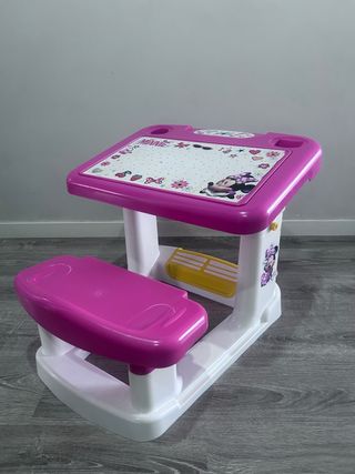 Escritorio Infantil Minnie Mouse Rosa