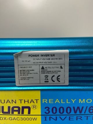 : Inversor Onda Pura 3000W/6000W 24V