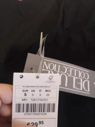 Vestido fiesta Stradivarius negro lentejuelas