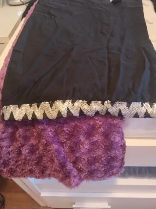 Vestido fiesta Stradivarius negro lentejuelas