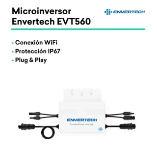 2 x Placas solares con kit inversor Envertech