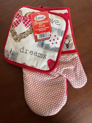 Set guanto forno e presina Oregon Twill