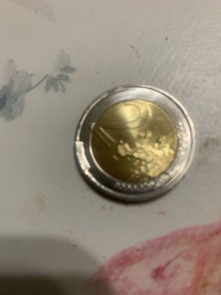 Moneta 2 Euro con errore di conio