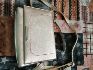 Borsa a tracolla color oro