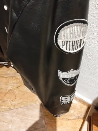 Chaqueta Bomber Negra Talla XL