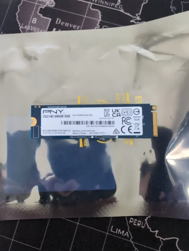 PNY CS2140 500GB M.2 NVMe SSD A ESTRENAR afbeelding 2