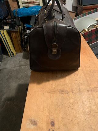 Borsa in cuoio marrone